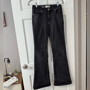Mango Black Flare Jeans